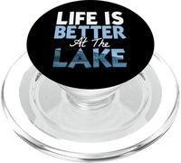 Life is Better at The Lake T-Shirt Fishing Boating PopSockets PopGrip pour MagSafe