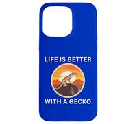 Life is Better Gardien de Geckos pour Reptiles Coque pour iPhone 15 Pro Max