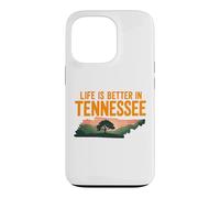Life is Better in Tennessee, Scenic TN State Outline Sunset Coque pour iPhone 13 Pro