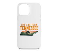 Life is Better in Tennessee, Scenic TN State Outline Sunset Coque pour iPhone 13 Pro Max