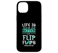 Life is Better in Tongs Ocean City Maryland Coque pour iPhone 14 Plus