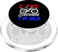 Life is Better on an E-Bike - Electric Bike Because I'm Old PopSockets PopGrip pour MagSafe