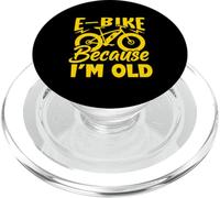 Life is Better on an E-Bike - Electric Bike Because I'm Old PopSockets PopGrip pour MagSafe