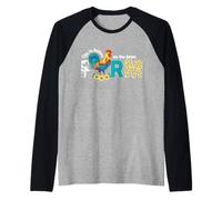 Life is Better on Farm Coq Tournesol Art Manche Raglan