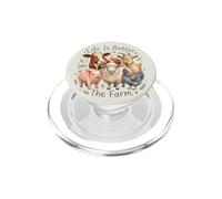 Life is Better on The Farm Vache, Mouton, chèvre, Poulet, Porc PopSockets PopGrip pour MagSafe
