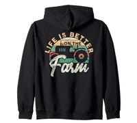 « Life is Better on The Farming Farmer Arable » Sweat à Capuche