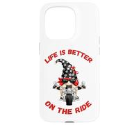 Life is Better on The Ride Cute Oldschool Biker Kids GNOME Coque pour iPhone 15 Pro