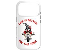 Life is Better on The Ride Cute Oldschool Biker Kids GNOME Coque pour iPhone 17 Pro