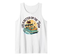 Life is Better on The Toon Pontoon Boat Summer Débardeur