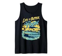 Life is Better on The Toon Pontoon Boat Summer Débardeur