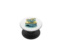 Life is Better on The Toon Pontoon Boat Summer PopSockets PopGrip Adhésif