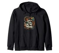 Life is Better on Two Wheels Bicycle Cycling Bike Rider Sweat à Capuche