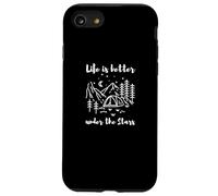 Life is Better Under The Stars - Camping and Outdoor Nature Coque pour iPhone SE (2020) / 7/8