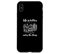 Life is Better Under The Stars - Camping and Outdoor Nature Coque pour iPhone XS Max
