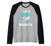 Life is Better Under Water Plongée sous-Marine Amateur de l'océan Manche Raglan