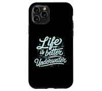 Life is Better Underwater Scuba Diving Ocean Sea Coque pour iPhone 11 Pro
