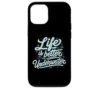 Life is Better Underwater Scuba Diving Ocean Sea Coque pour iPhone 12/12 Pro
