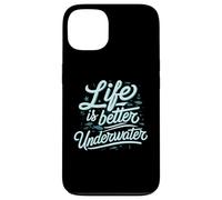 Life is Better Underwater Scuba Diving Ocean Sea Coque pour iPhone 13