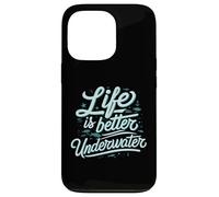 Life is Better Underwater Scuba Diving Ocean Sea Coque pour iPhone 13 Pro