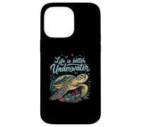 Life is Better Underwater Sea Turtle Oceans Lover Diving Coque pour iPhone 14 Pro Max
