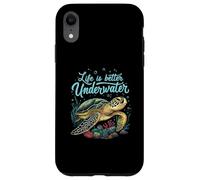 Life is Better Underwater Sea Turtle Oceans Lover Diving Coque pour iPhone XR