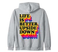 Life is Better Upside Down Retro années 70 Pole Dancing Sweat à Capuche