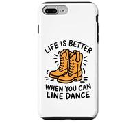 Life is Better When You Can Line Dance Citation Country Coque pour iPhone 7 Plus/8 Plus
