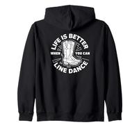 Life is Better When You Can Line Dance Citation Country Sweat à Capuche