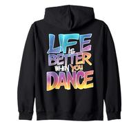 Life is Better When You Dance Street Dancer Garçons Filles Sweat à Capuche