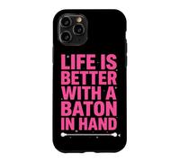 Life is Better with A Baton in Hand Twirling Majorette Coque pour iPhone 11 Pro