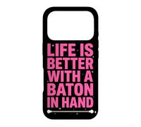 Life is Better with A Baton in Hand Twirling Majorette Coque pour iPhone 17 Pro