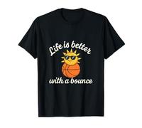 Life is Better with A Bounce Basketball Sun Dessin animé T-Shirt