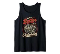 Life is Better with a Carburetor: Car Mechanic Funny Graphic Débardeur