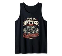 Life is Better with a Carburetor: Car Mechanic Vintage Débardeur