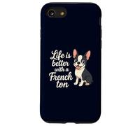 Life is Better with a Frenchton Cute Dog Lover Pet Humour Coque pour iPhone SE (2020) / 7/8