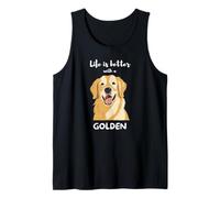 Life is Better with a Golden - Golden Retriever Dog Lover Débardeur