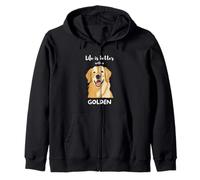 Life is Better with a Golden - Golden Retriever Dog Lover Sweat à Capuche