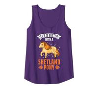 Life is better with a Shetland Pony Poney Shetland Débardeur