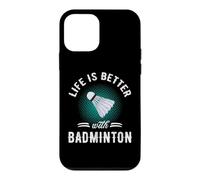 Life is Better with Badminton Retro Vintage Coque pour iPhone 12 Mini