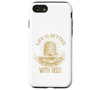 Life is Better with Bees - Ruche d'abeilles, Jour de la Terre, Environnement Coque pour iPhone SE (2020) / 7/8
