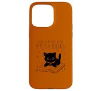 Life is Better with Cats & Books Lover Book Nerd Bibrarian Coque pour iPhone 15 Pro Max