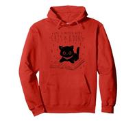 Life is Better with Cats & Books Lover Book Nerd Bibrarian Sweat à Capuche