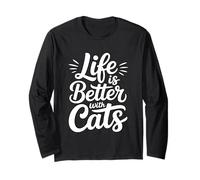 Life is Better with Cats Manche Longue