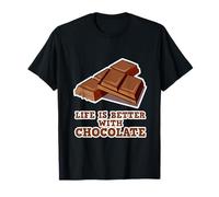 Life is better with Chocolates pour homme et femme - Chocolat T-Shirt