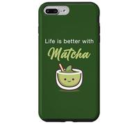 Life is Better with Matcha - Japanese Green Tea Graphic Coque pour iPhone 7 Plus/8 Plus