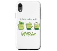 Life is Better with Matcha - Japanese Green Tea Graphic Coque pour iPhone XR