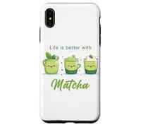 Life is Better with Matcha - Japanese Green Tea Graphic Coque pour iPhone XS Max