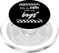 Life is Better with My Boys Mothers Day Boys Mom PopSockets PopGrip pour MagSafe