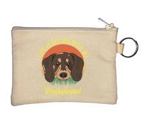 Life is Better with My Teckel Porte-monnaie Beige