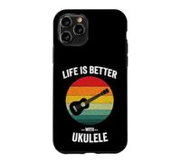 Life is Better with Ukulélé Hawaiian Ukelele Guitar Uke Coque pour iPhone 11 Pro